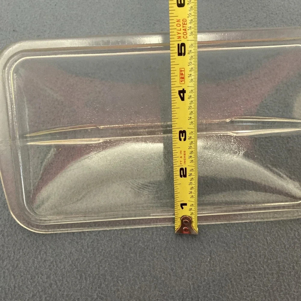 Vintage Westinghouse Refrigerators Clear Glass Fin Lid for Loaf Pans ca. 1950's